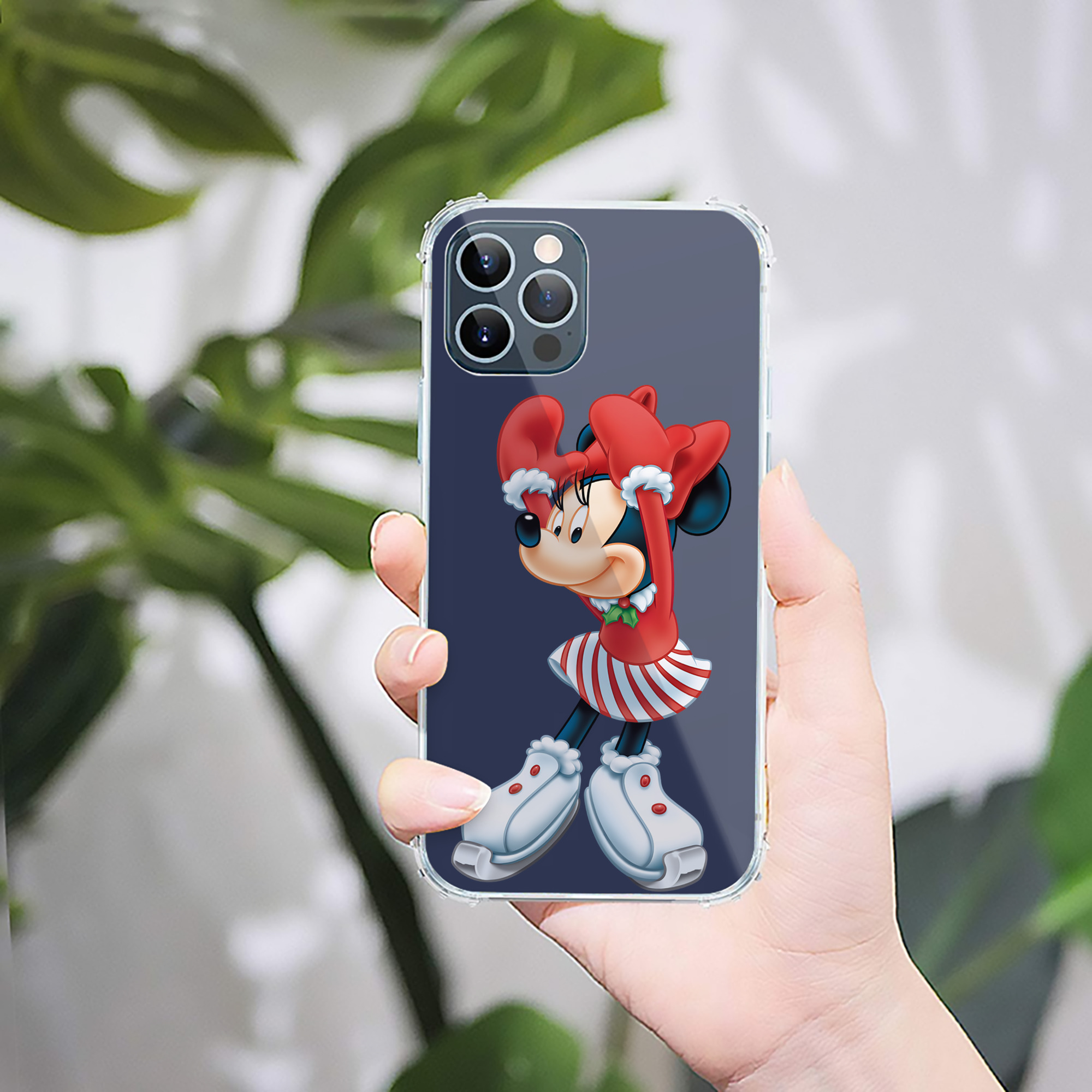 （画像用） ミッキーマウス Mickey Mouse 【iPhone 12シリーズ対応】透明スマホケース（クリアソフトケース）